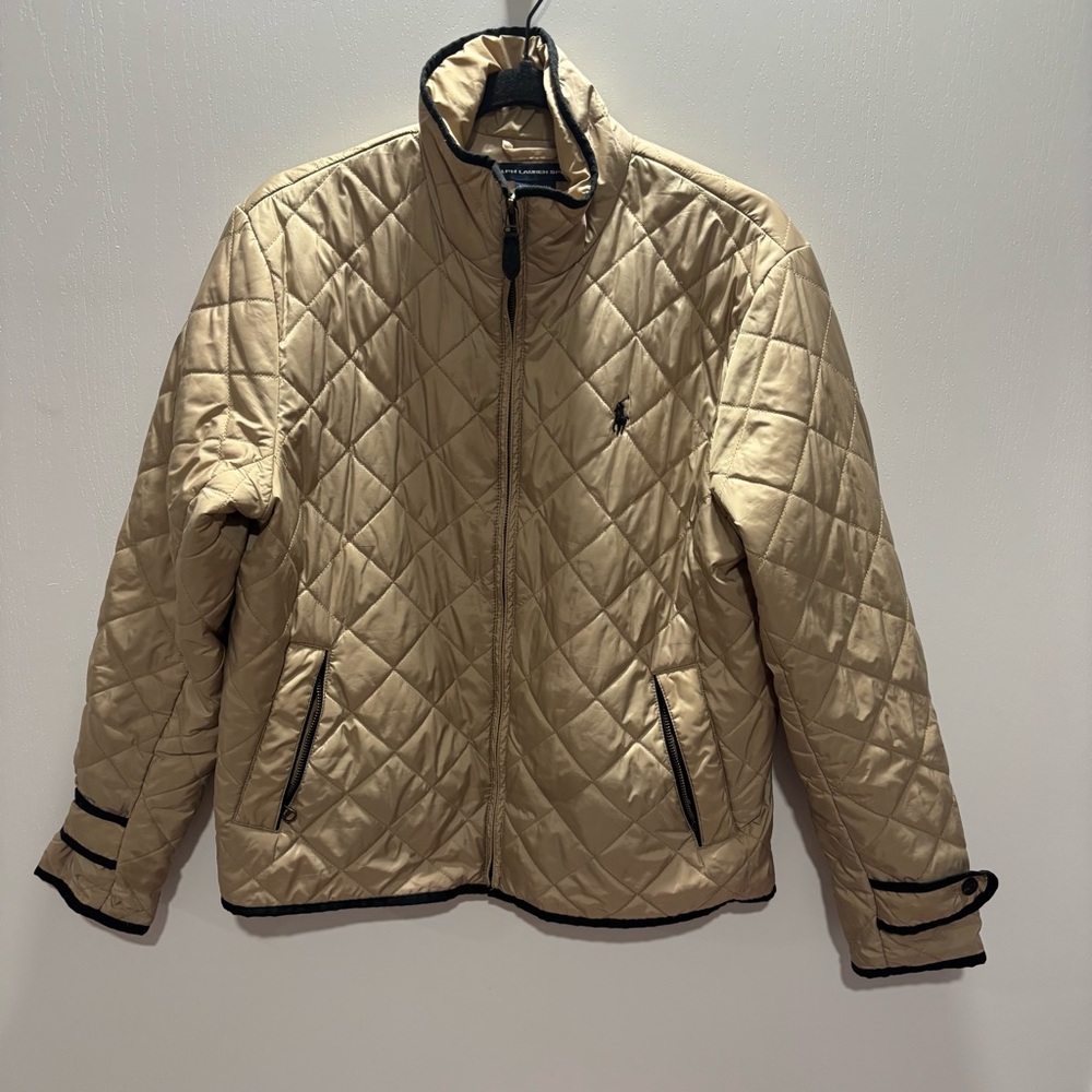 Ralph Lauren tan quilted jacket #preppy #outerwear - Picture 2 of 9